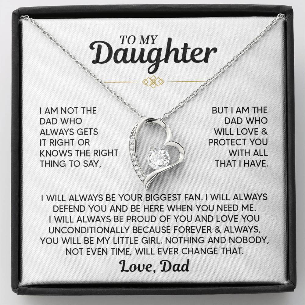 TO MY DAUGHTER PROTECT YOU FOREVER LOVE NECKALCE GIFT SET