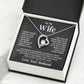 TO MY WIFE FIRST LOVE FOREVER LOVE NECKLACE GIFT SET