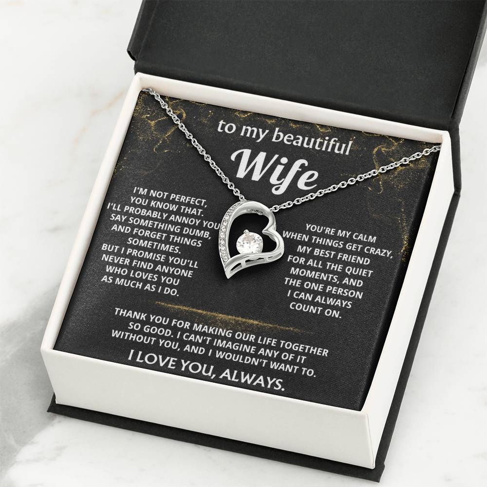 To My Wife, You make my life so good.