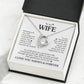 TO MY WIFE CHOICE FOREVE LOVE NECKLACE