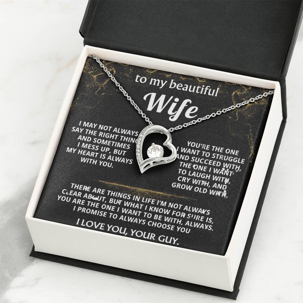 To My Wife, You are the one for me, always.