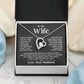 TO MY WIFE FIRST LOVE FOREVER LOVE NECKLACE GIFT SET