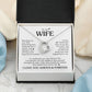 TO MY WIFE CHOICE FOREVE LOVE NECKLACE