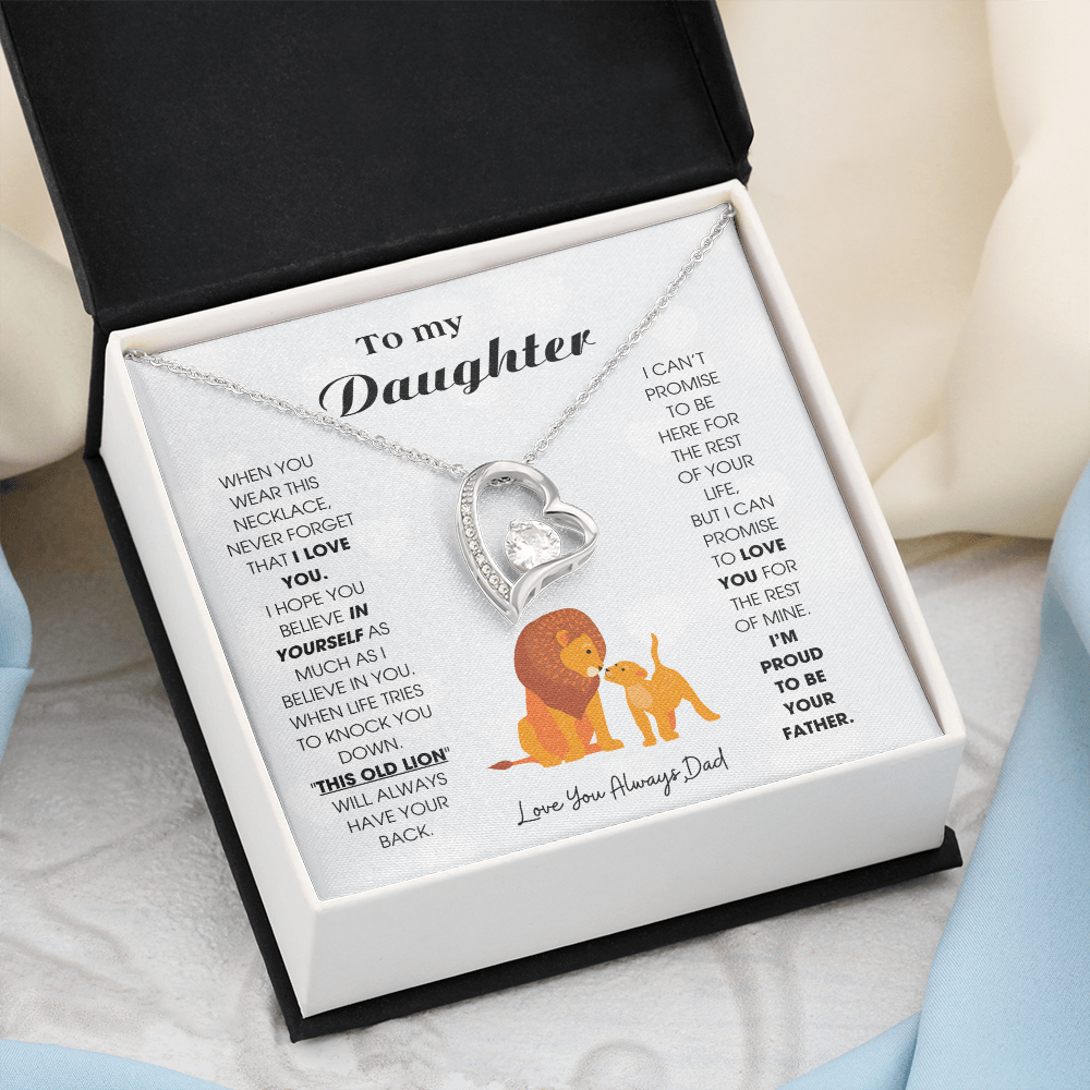 To My Daughter - When you wear this necklace, never forget that I LOVE YOU [ Forever Love ]