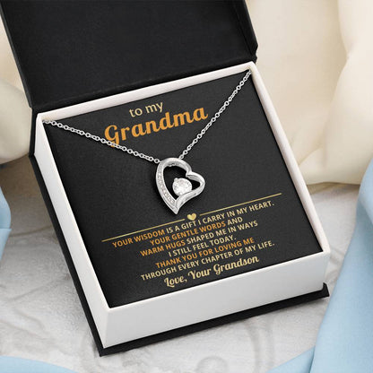 To my Grandma, your wisdom is a gift I carry in my heart - From Grandson