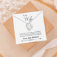 TO MY WIFE LAST EVERYTHING FOREVER LOVE NECKLACE GIFT SET