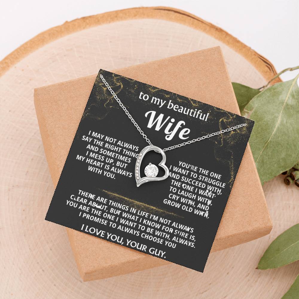 To My Wife, You are the one for me, always.