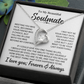 TO MY BEAUTIFUL SOULMATE THROUGH MY EYES FOREVER LOVE NECKLACE GIFT SET
