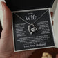 TO MY WIFE FIRST LOVE FOREVER LOVE NECKLACE GIFT SET