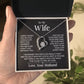 TO MY WIFE FIRST LOVE FOREVER LOVE NECKLACE GIFT SET