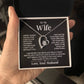 TO MY WIFE FIRST LOVE FOREVER LOVE NECKLACE GIFT SET