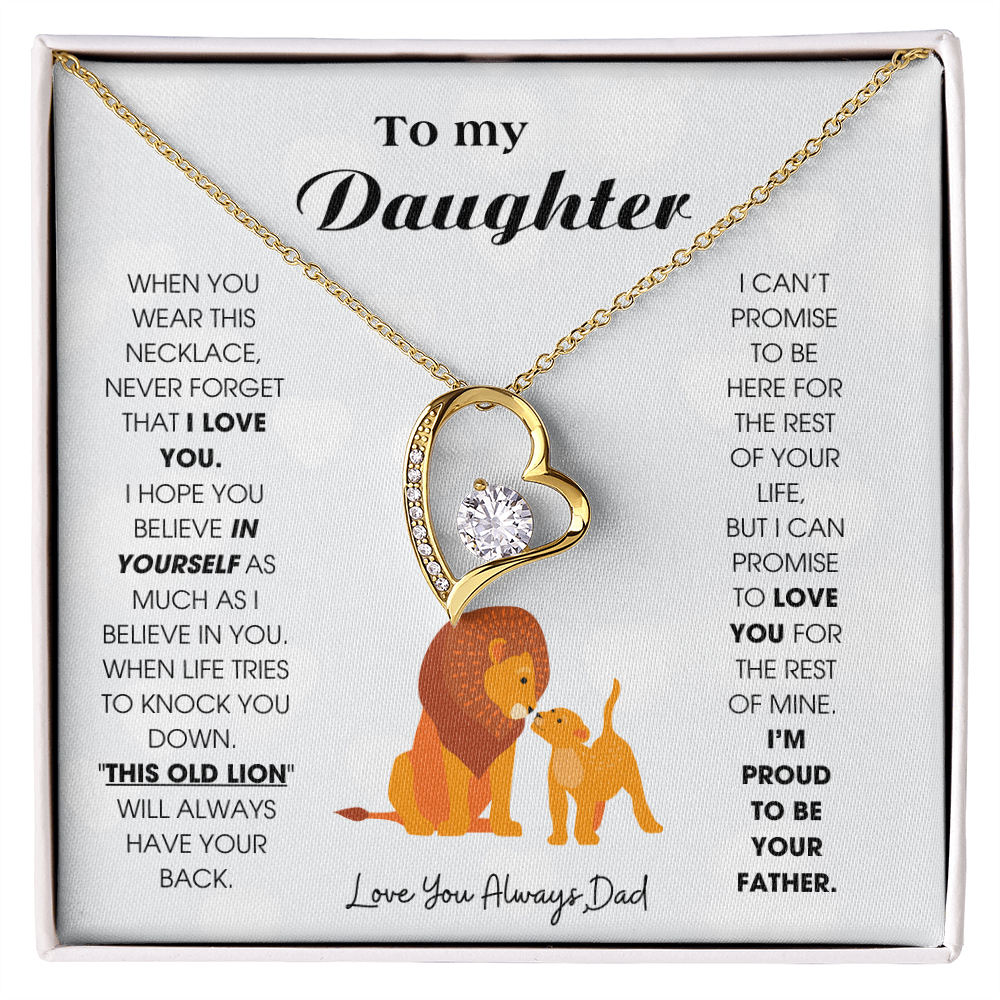 To My Daughter - When you wear this necklace, never forget that I LOVE YOU [ Forever Love ]