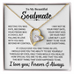 TO MY BEAUTIFUL SOULMATE THROUGH MY EYES FOREVER LOVE NECKLACE GIFT SET