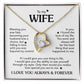 TO MY WIFE CHOICE FOREVE LOVE NECKLACE