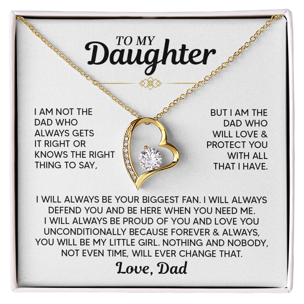 TO MY DAUGHTER PROTECT YOU FOREVER LOVE NECKALCE GIFT SET
