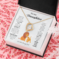 To My Daughter - When you wear this necklace, never forget that I LOVE YOU [ Forever Love ]