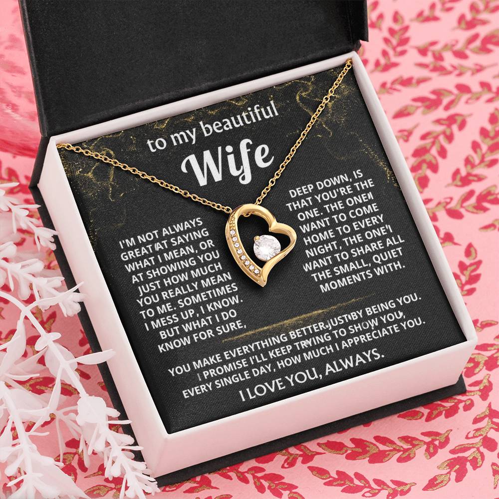 To My Wife, You make my world better.