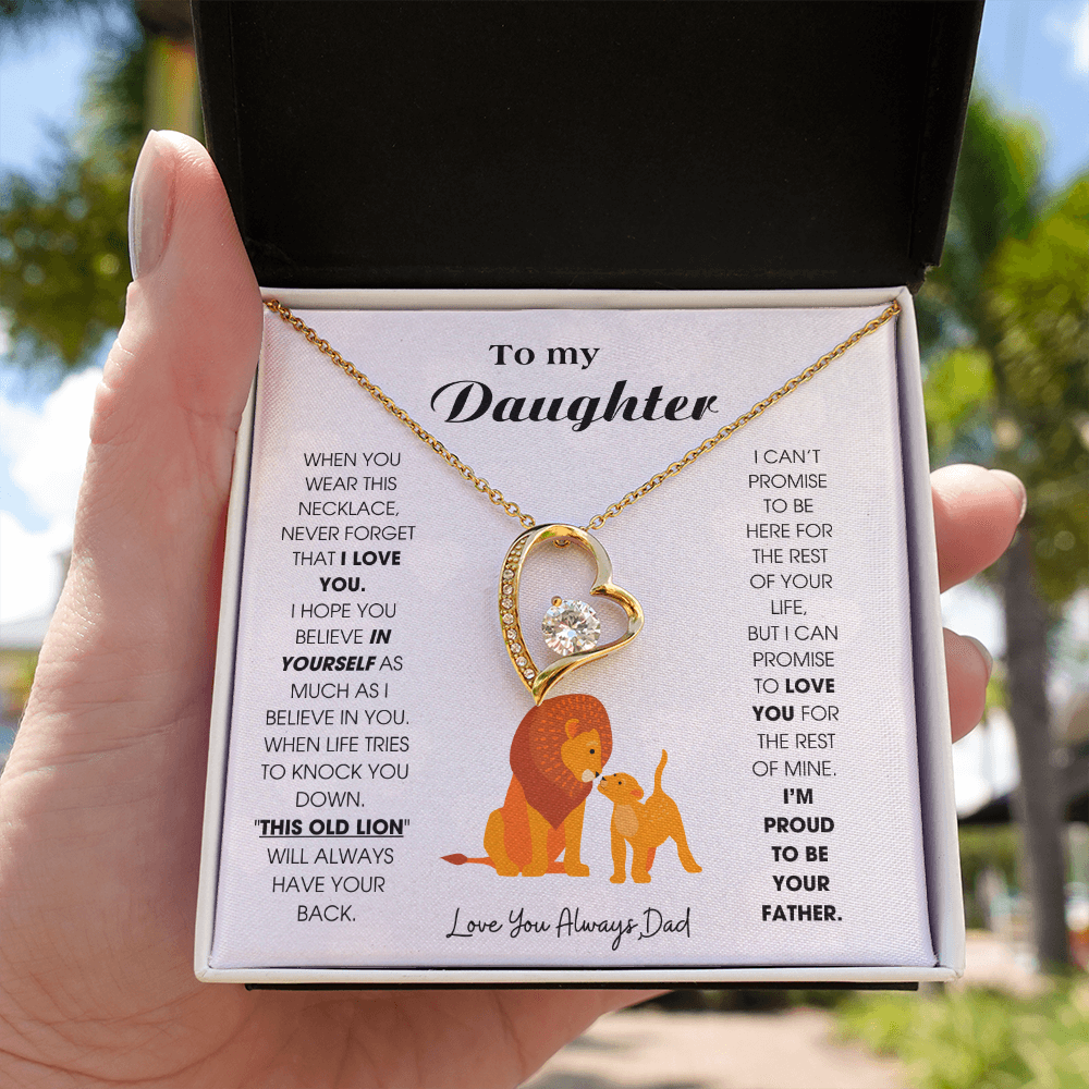 To My Daughter - When you wear this necklace, never forget that I LOVE YOU [ Forever Love ]