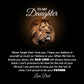 TO MY DAUGHTER OLD LION KNOT HEART ROSE BOX