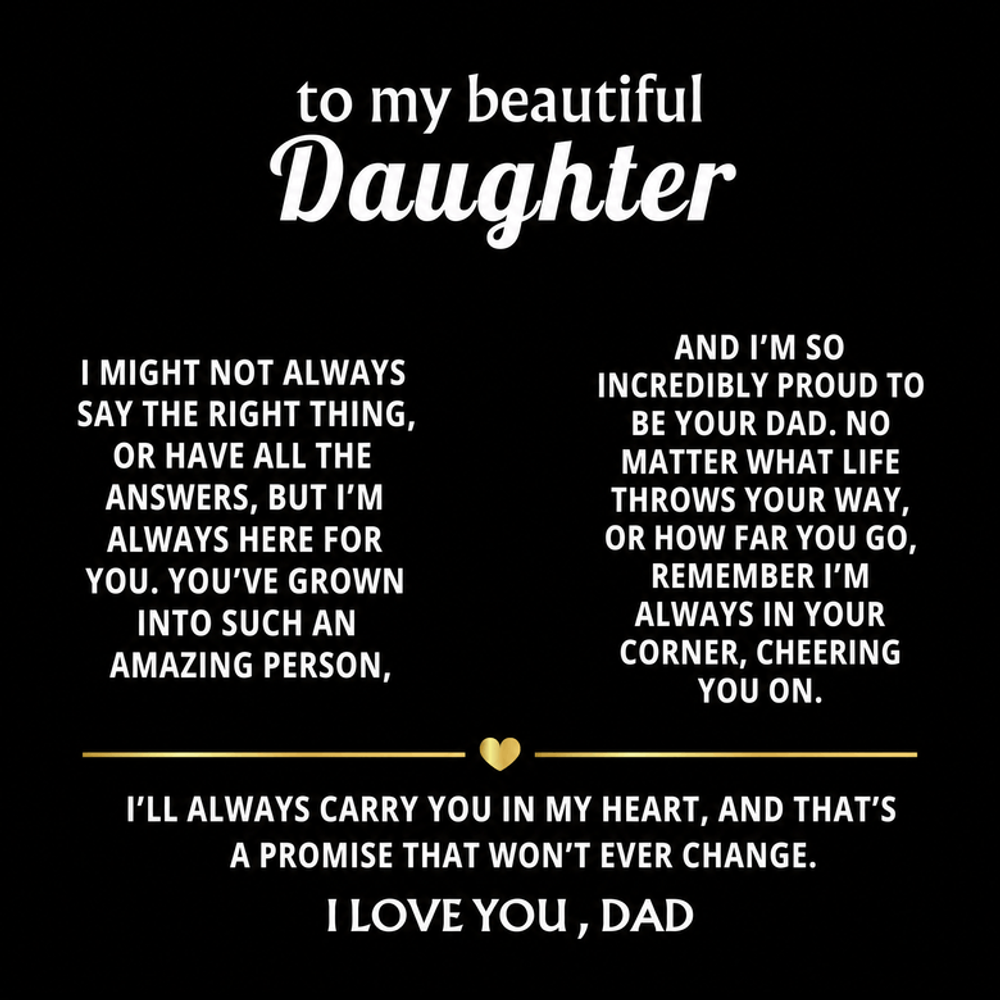 To My Beautiful Daughter, I'm so proud to be your Dad. — [FRB] - Love Knot