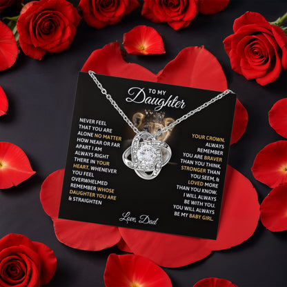 Baby Girl Eternal - Daughter Birthday Necklace with Rose Box