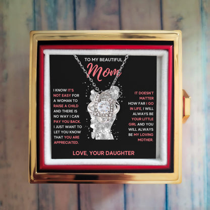 To My Mom For All - Little Girl Black - Rose Box