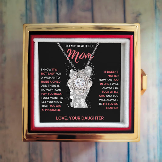 To My Mom For All - Little Girl Black - Rose Box