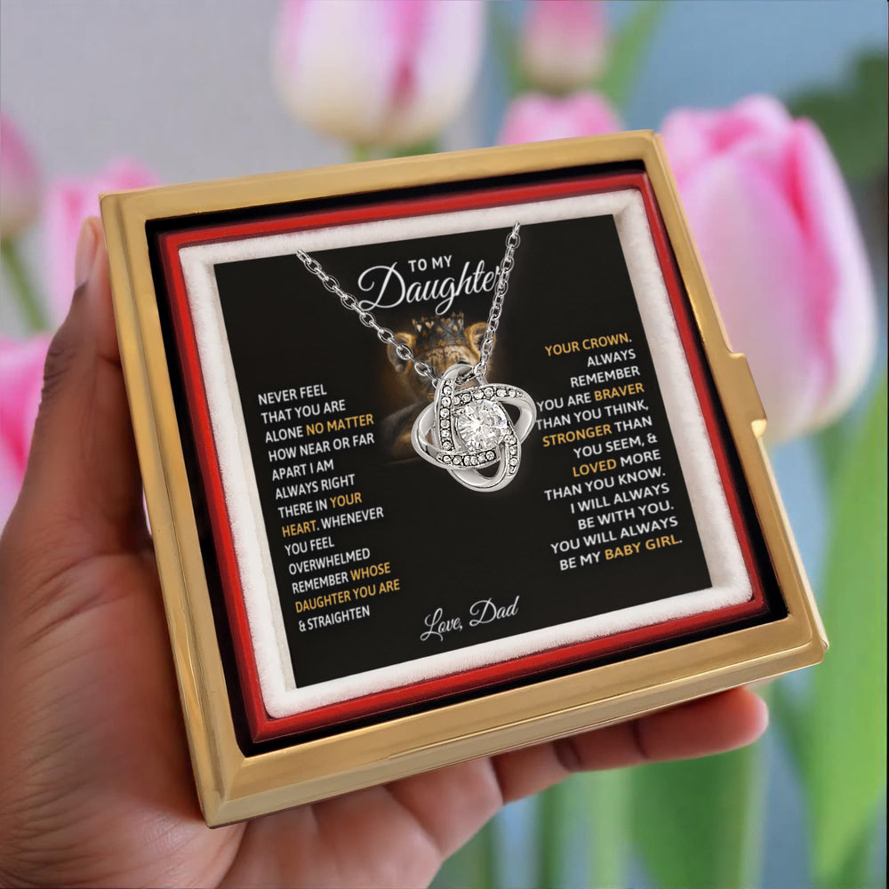 Baby Girl Eternal - Daughter Birthday Necklace with Rose Box
