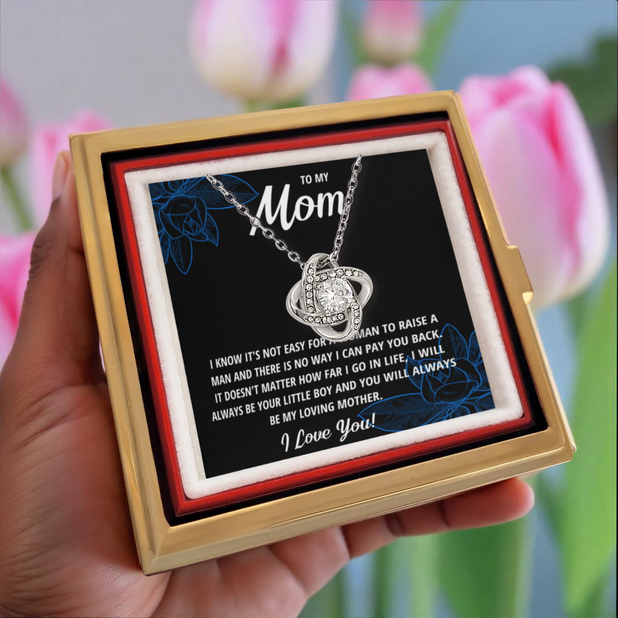 To My Mom For All - Little Boy Black - Rose Box