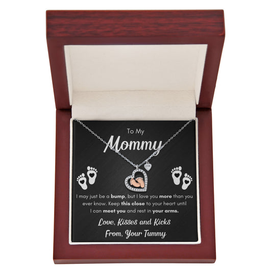 TO MY MOMMY BABY FEET NECKLACE - LED BOX