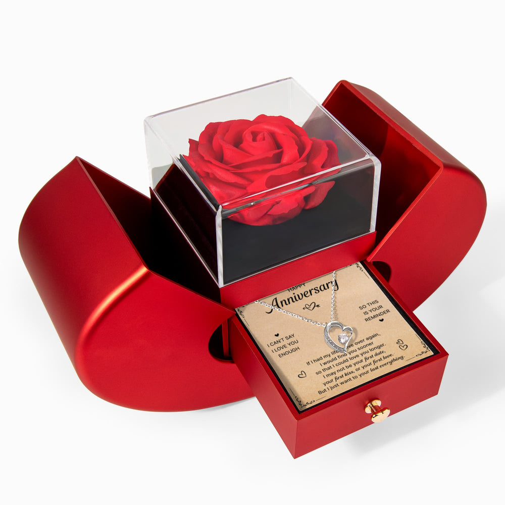ANNIVERSARY FOREVER HEART ROSE BOX