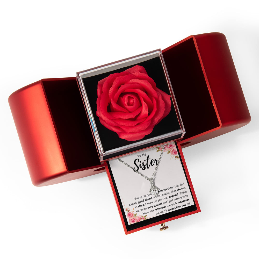 TO MY SISTER LOVE YOU SO ALLURING NECKLACE HEART BOX GIFT SET