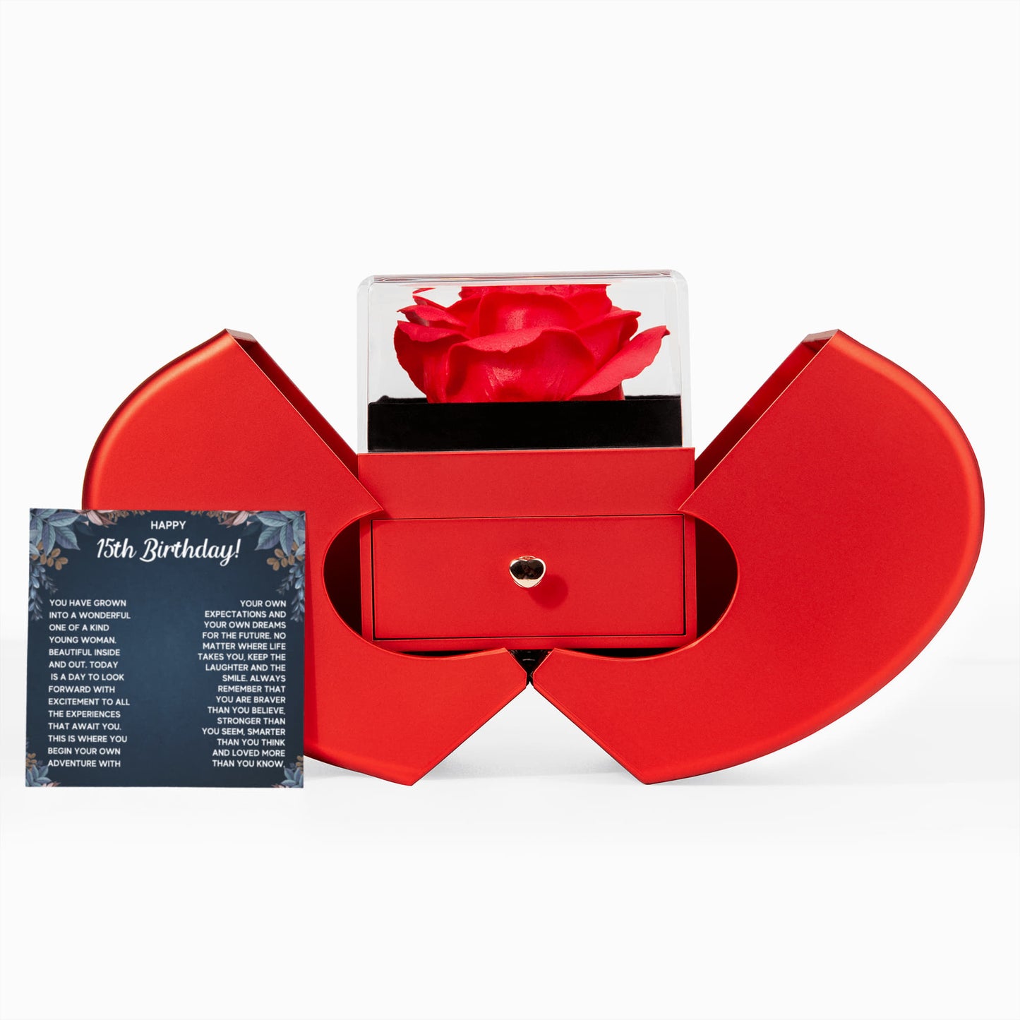 HAPPY 15TH BIRTHDAY DREAMS ALLURING NECKLACE HEART BOX GIFT SET
