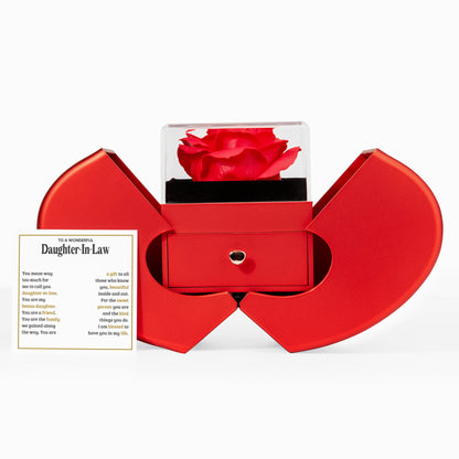 TO MY DAUGHTER IN LAW SWEET PERSON ALLURING BEAUTY NECKLACE HEART GIFT SET