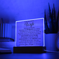To My Beautiful Wife Printed - Acrylic Plaque Gift Set