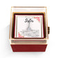 TO MY SISTER LOVE YOU SO ALLURING NECKLACE ROSE BOX GIFT SET