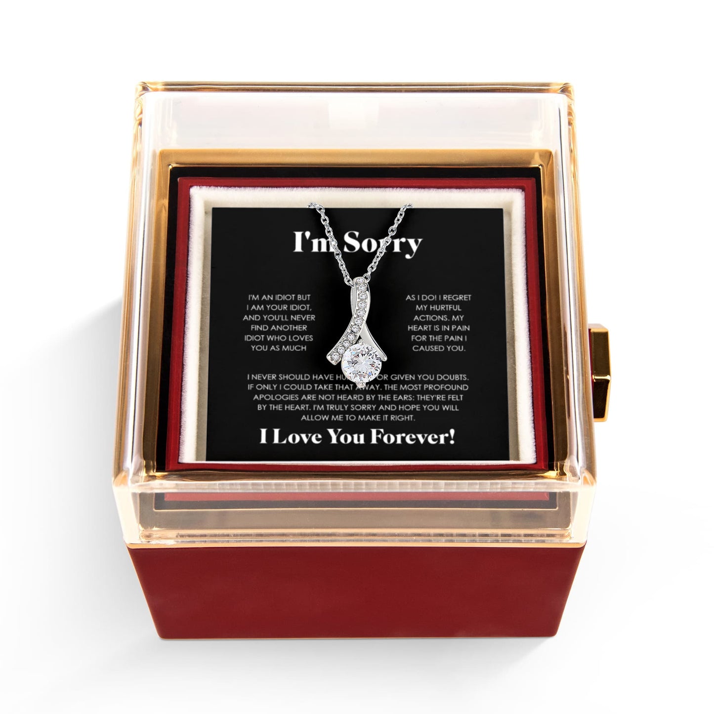 APOLOGIES ALLURING NECKLACE ROSE BOX GIFT SET