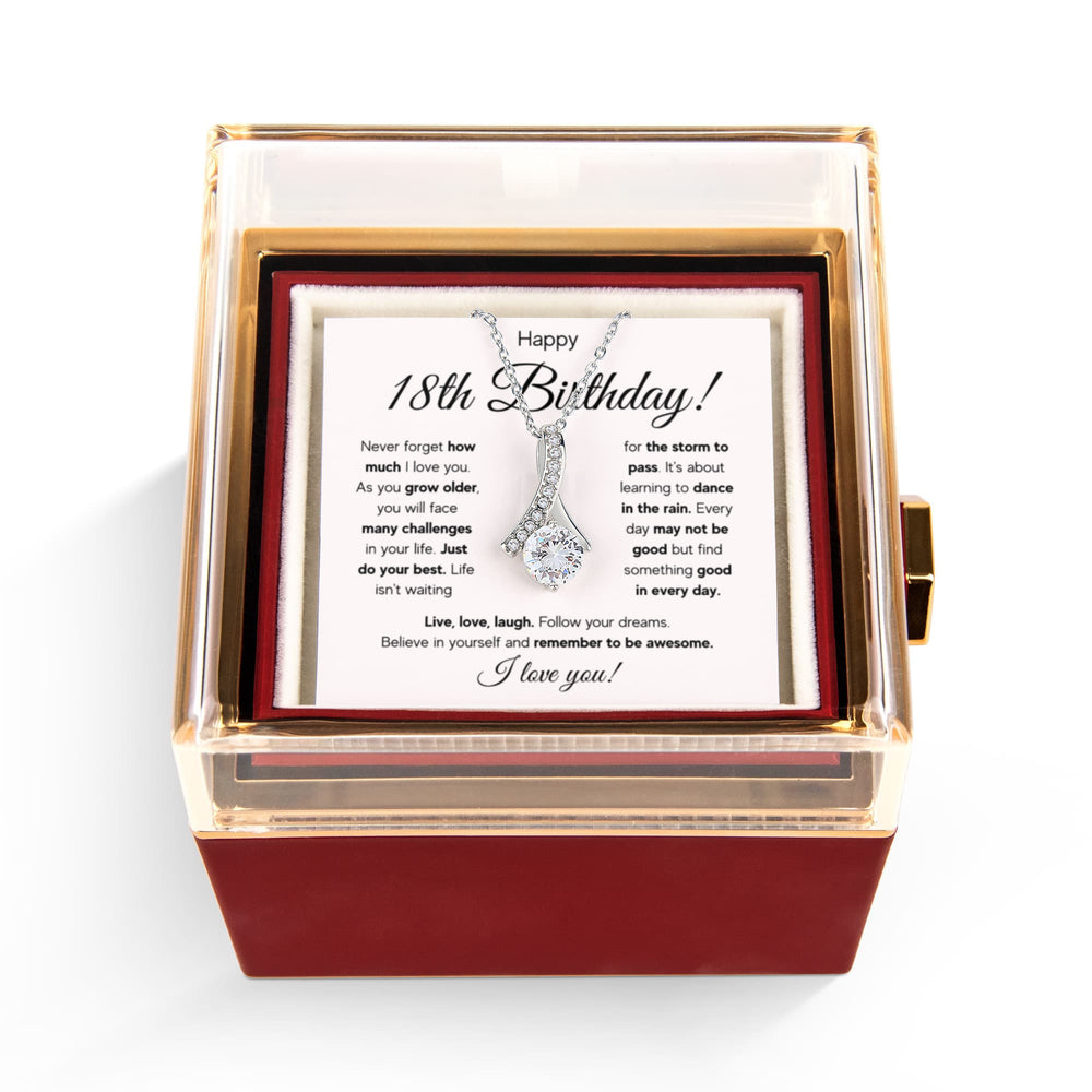 18TH BIRTHDAY STORM ALLURING NECKLACE ROSE BOX GIFT SET