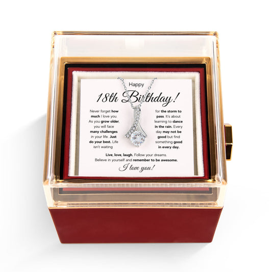 18TH BIRTHDAY STORM ALLURING NECKLACE ROSE BOX GIFT SET