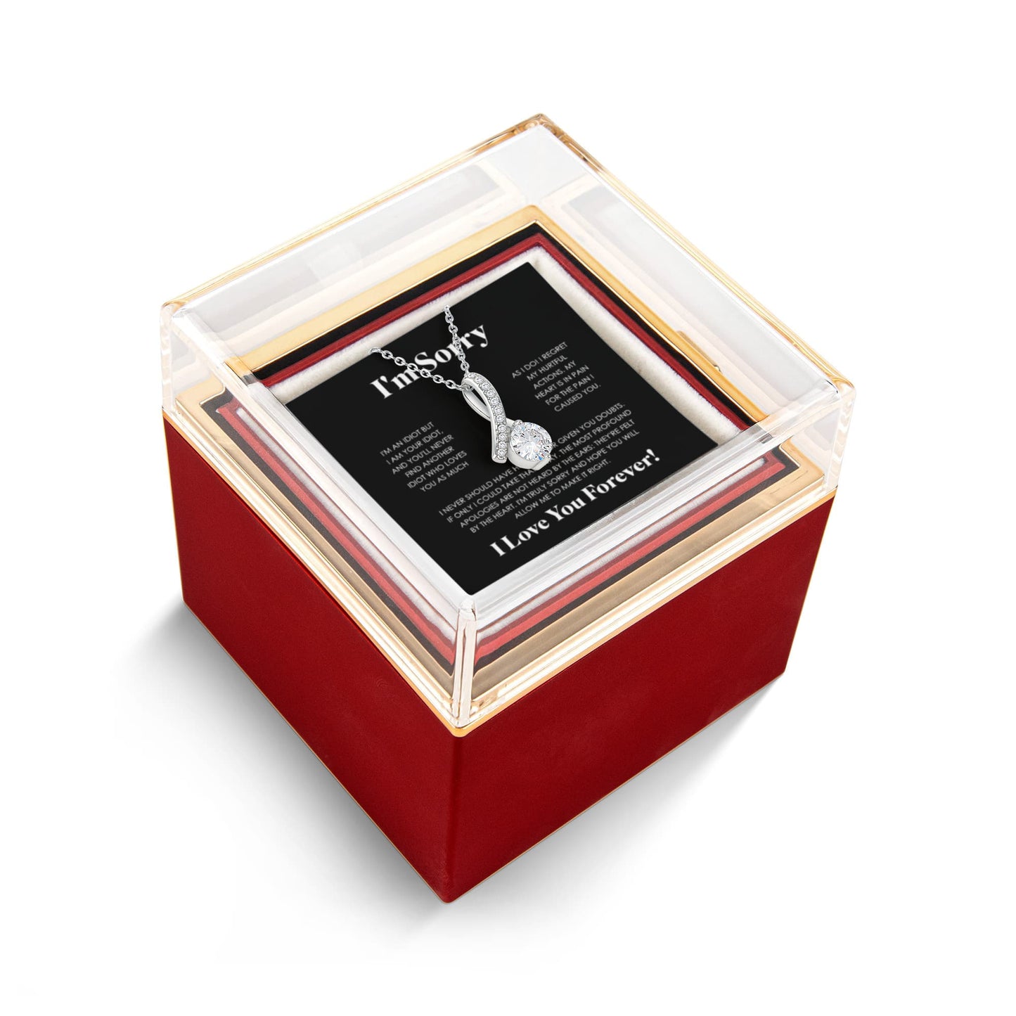APOLOGIES ALLURING NECKLACE ROSE BOX GIFT SET
