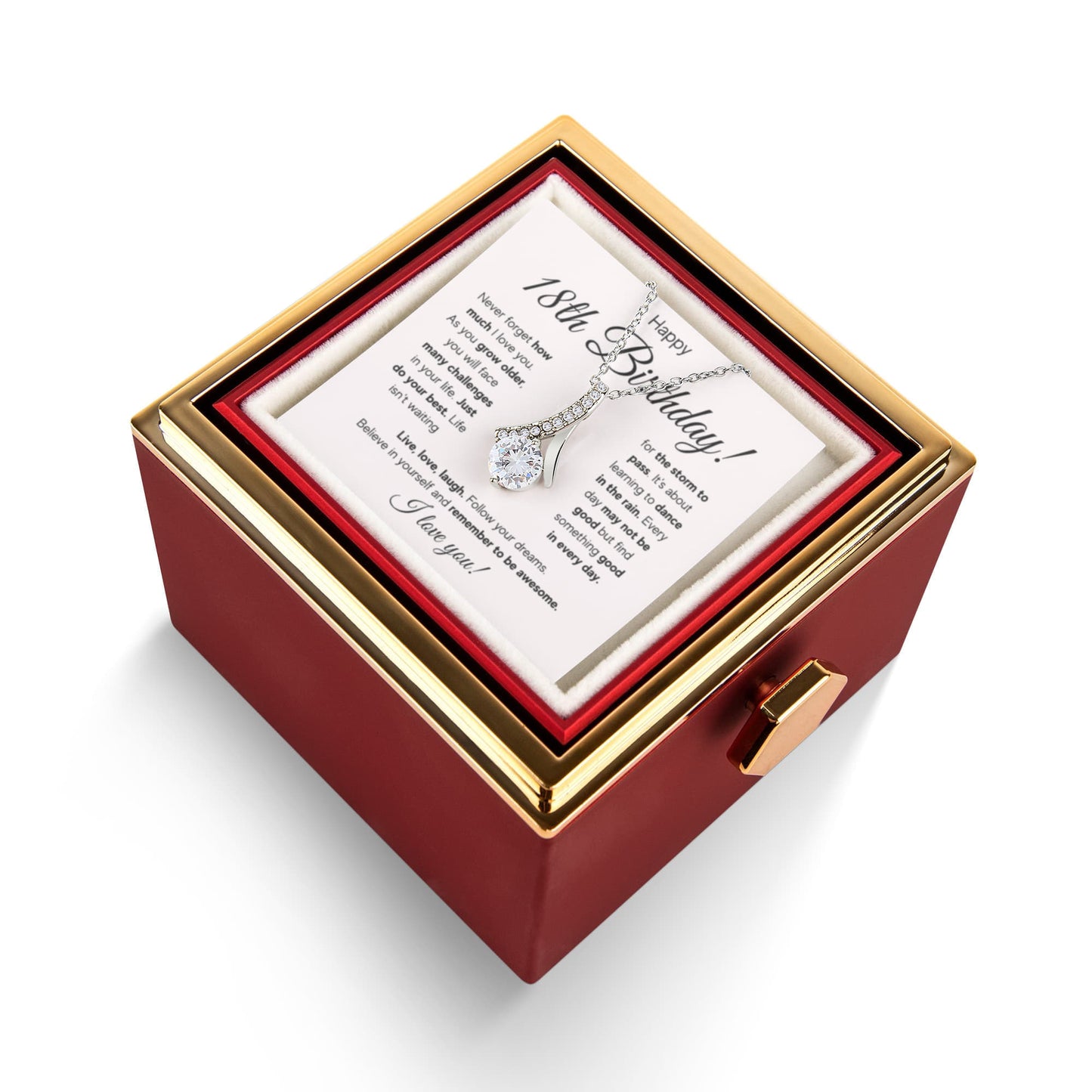 18TH BIRTHDAY STORM ALLURING NECKLACE ROSE BOX GIFT SET