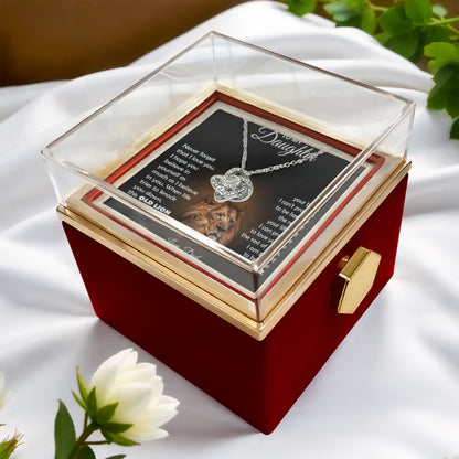 TO MY DAUGHTER THIS LION KNOT ROSE BOX