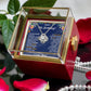 HAPPY 15TH BIRTHDAY WRAPPED LOVE KNOT NECKLACE ROSE BOX GIFT SET