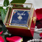 TO MY SISTER CONNECTED LOVE KNOT NECKLACE ROSE BOX GIFT SET