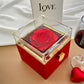21ST BIRTHDAY SQUEEZED LOVE KNOT NECKLACE ROSE BOX GIFT SET
