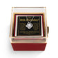 18TH BIRTHDAY SQUEEZED LOVE KNOT NECKLACE ROSE BOX GIFT SET