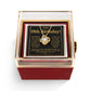 18TH BIRTHDAY SQUEEZED LOVE KNOT NECKLACE ROSE BOX GIFT SET