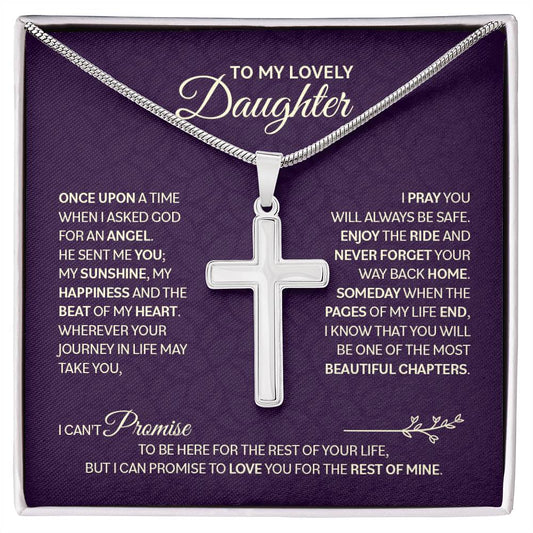 TO MY DAUGHTER CHAPTERS CROSS NECKLACE