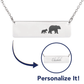 Personalized Mama Bear + 1 Bear Cub - Necklace