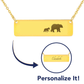 Personalized Mama Bear + 1 Bear Cub - Necklace